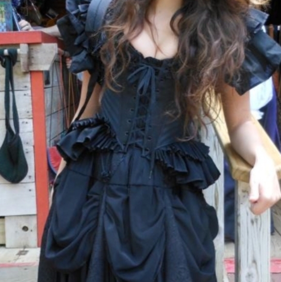 Moresca Black Cleo Bodice M - Picture 3 of 7